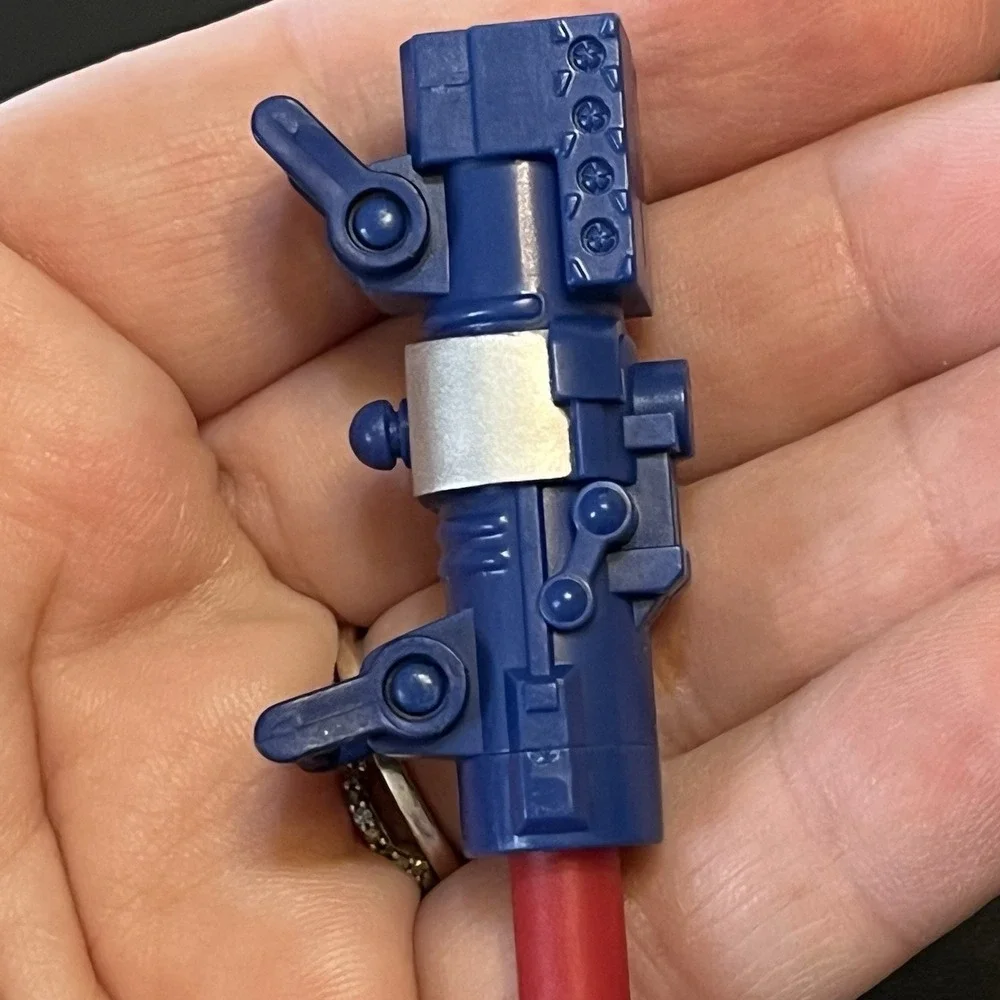 Blue Red Missile Launcher Plastic Replacement Part Piece Toy Props Up